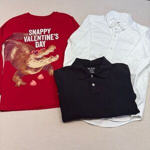 Boys Bundle - 3 Long Sleeve Shirts - Size 7/8 & 8.